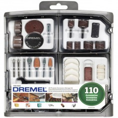 Kit de acessórios para micro retífica com 110 peças - 709 Kit de acessórios para micro retífica com 110 peças - 709