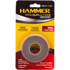 Fita dupla face multiuso automotiva 25mm x 2m - FEL-252 Fita dupla face multiuso automotiva 25mm x 2m - FEL-252