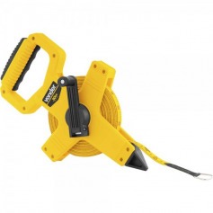 Trena de fibra de vidro 50 m com caixa aberta Trena de fibra de vidro 50 m com caixa aberta