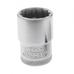 Soquete estriado 17 mm encaixe 1/2 Soquete estriado 17 mm encaixe 1/2