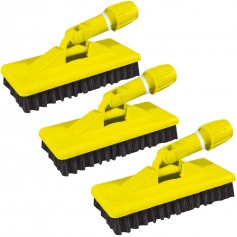 Escova reforçada com suporte com 3 peças - Limpa tudo Escova reforçada com suporte com 3 peças - Limpa tudo