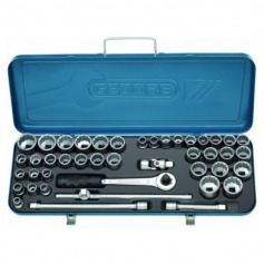 Jogo de soquete estriado encaixe 1/2 Jogo de soquete estriado encaixe 1/2